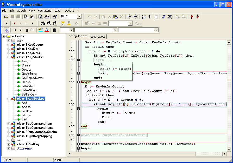 Click to view EControl Syntax Editor SDK 3.00 screenshot