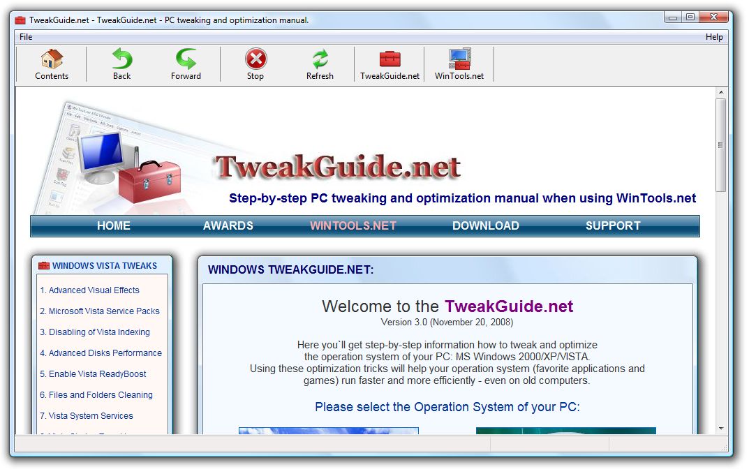 Click to view TweakGuide.net 3.1 screenshot