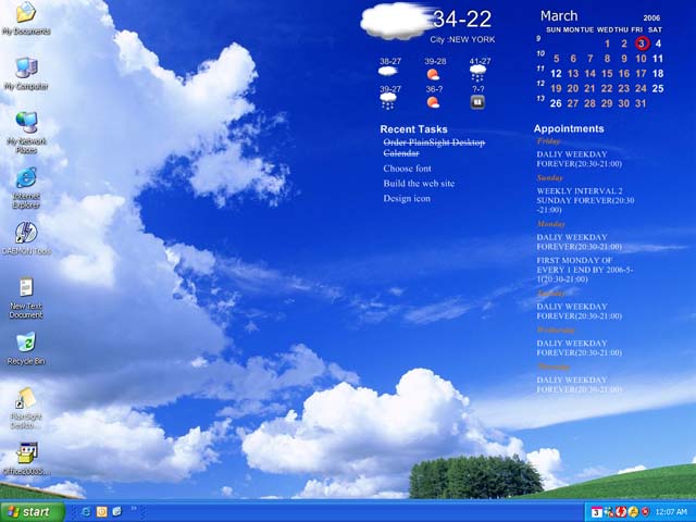 Click to view PlainSight Desktop Calendar 2.3.9 screenshot
