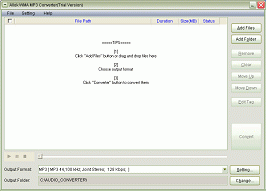 Click to view Allok WMA MP3 Converter 1.1.0 screenshot