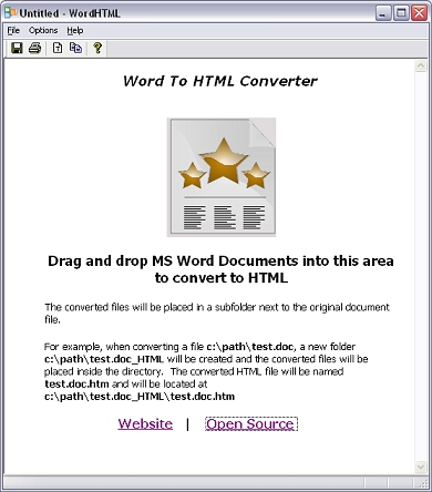 Click to view WordHTML CV 1.2 screenshot