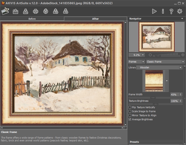 Click to view AKVIS ArtSuite 9.0 screenshot