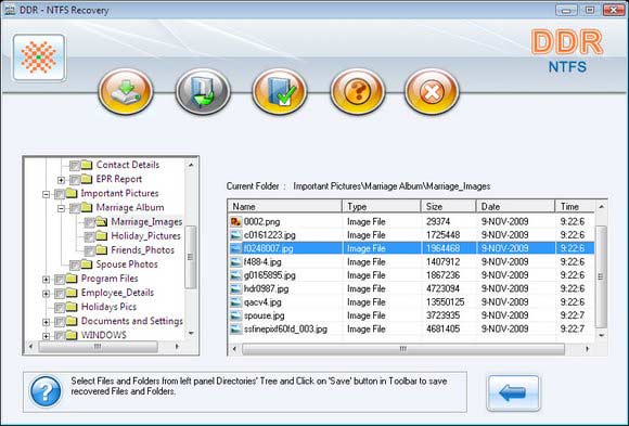 Click to view Data Recovery Software NTFS 4.0.1.6 screenshot