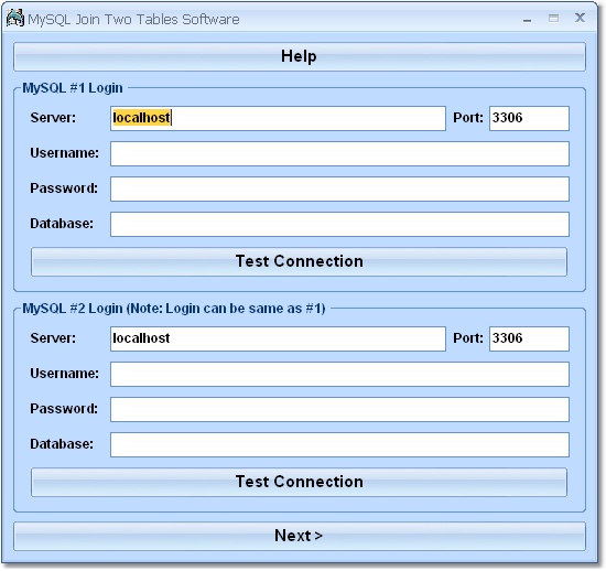 Click to view MySQL Join Two Tables Software 7.0 screenshot