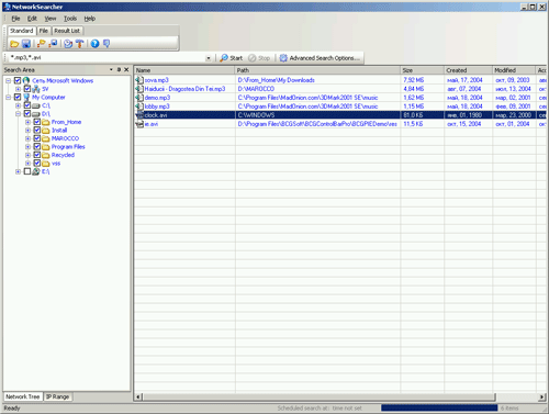 Click to view Network Searcher 3.7.0 screenshot