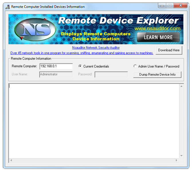 Click to view RemoteDeviceExplorer 1.3.3 screenshot