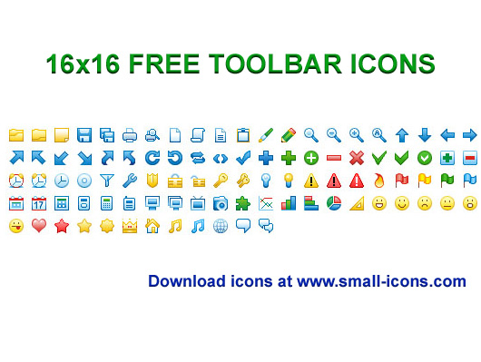 Click to view 16x16 Free Toolbar Icons 2013.1 screenshot