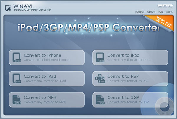 Click to view WinAVI 3GP/MP4/PSP/iPod Video Converter 4.3 screenshot