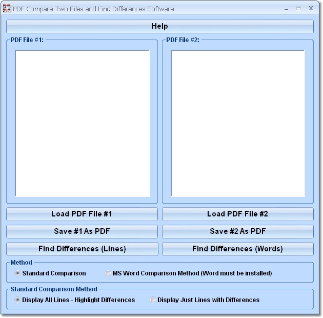 Click to view PDF Compare Two Files and Find Differences Softwar 7.0 screenshot