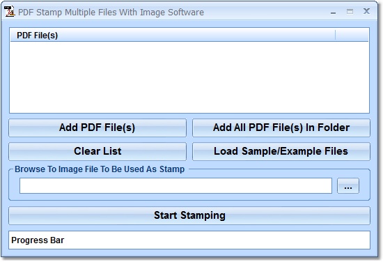 Click to view PDF Stamp Multiple Files With Image Software 7.0 screenshot
