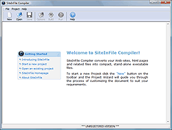 Click to view SiteInFile Compiler 4.1.2.0 screenshot