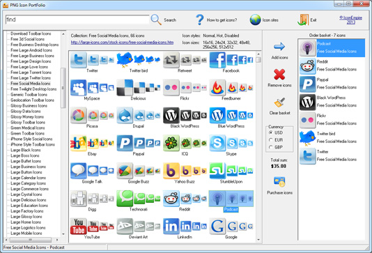 Click to view PNG Icon Portfolio 2013.2 screenshot