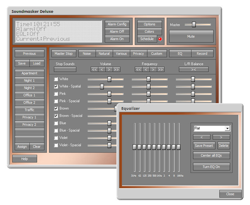 Click to view Soundmasker Deluxe 7.0 screenshot
