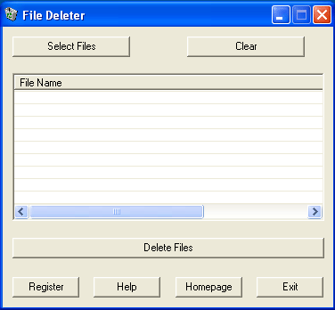Click to view File Deleter 1.0.4.4 screenshot