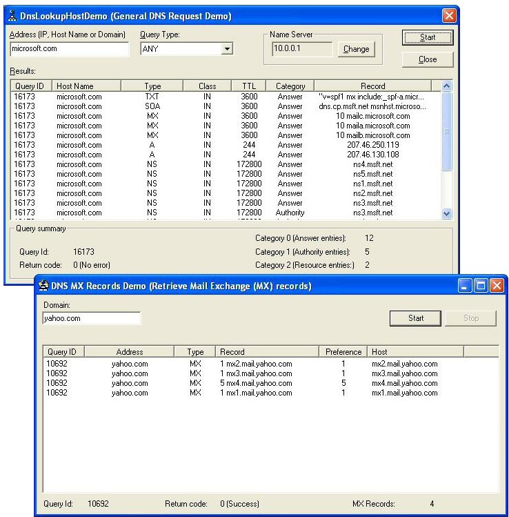 Click to view DNS ActiveX Control 5.0.0.1 screenshot