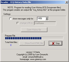 Click to view Read ICQCorp History 1.0 screenshot