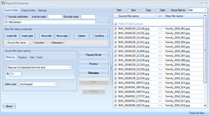 Click to view Rapid File Renamer 2.01 screenshot