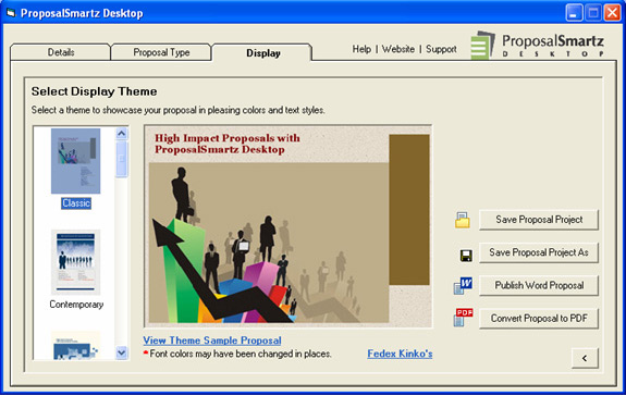 Click to view Proposal Generation Software 4.0 screenshot