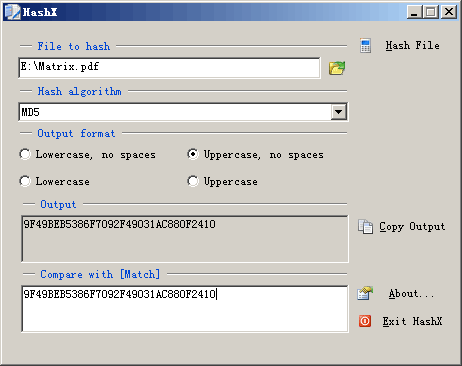 Click to view HashX 1.0.1.2 screenshot