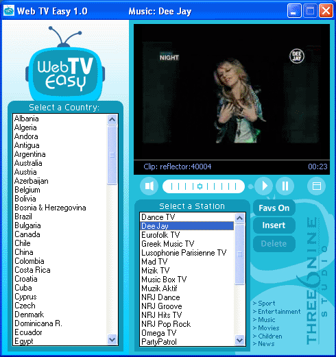 Click to view Web TV Easy 1.0 screenshot