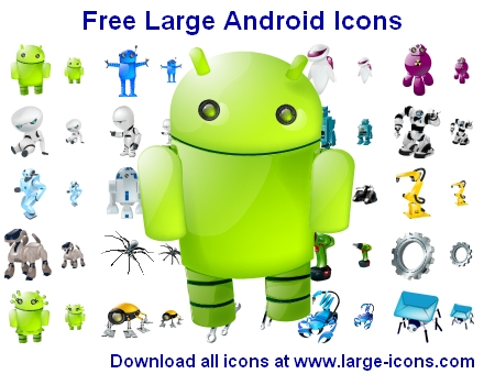 Click to view Free Large Android Icons 2013.2 screenshot