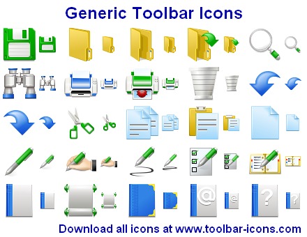 Click to view Generic Toolbar Icons 2013.2 screenshot
