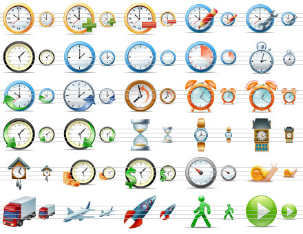 Click to view Large Time Icons 2013.2 screenshot