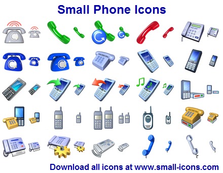 Click to view Small Phone Icons 2013.1 screenshot