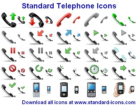 Click to view Standard Telephone Icons 2013.2 screenshot