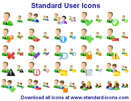 Click to view Standard User Icons 2013.2 screenshot