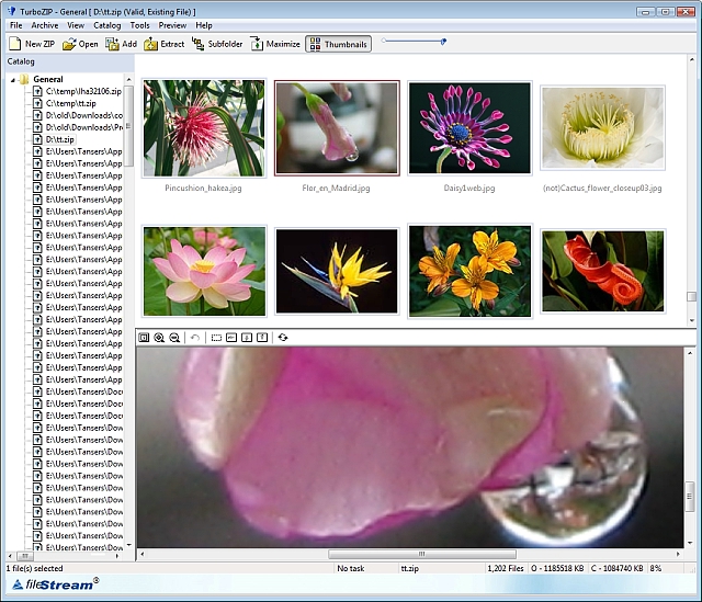 Click to view FileStream TurboZIP 8.5 screenshot