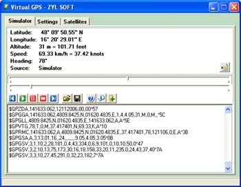 Click to view Virtual GPS 1.43 screenshot