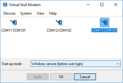 Click to view Virtual Null Modem 2.5.5.701 screenshot