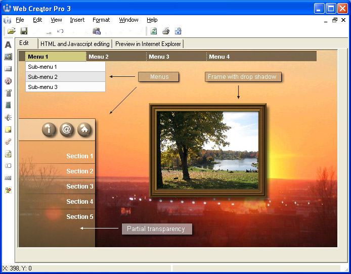 Click to view Web Creator Pro 3.0 screenshot