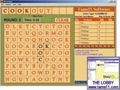 Click to view Tams11 Word Hunt 1.0.5.4 screenshot