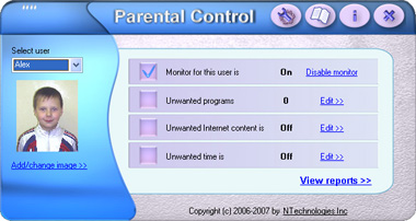Click to view Parental Control 2.1 screenshot